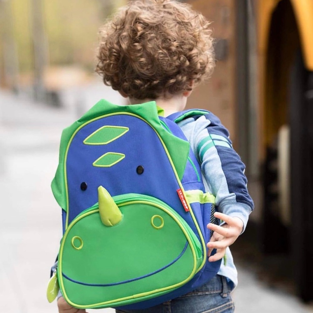 Skip Hop Toddler Dinosaur Backpack in Blue and Green